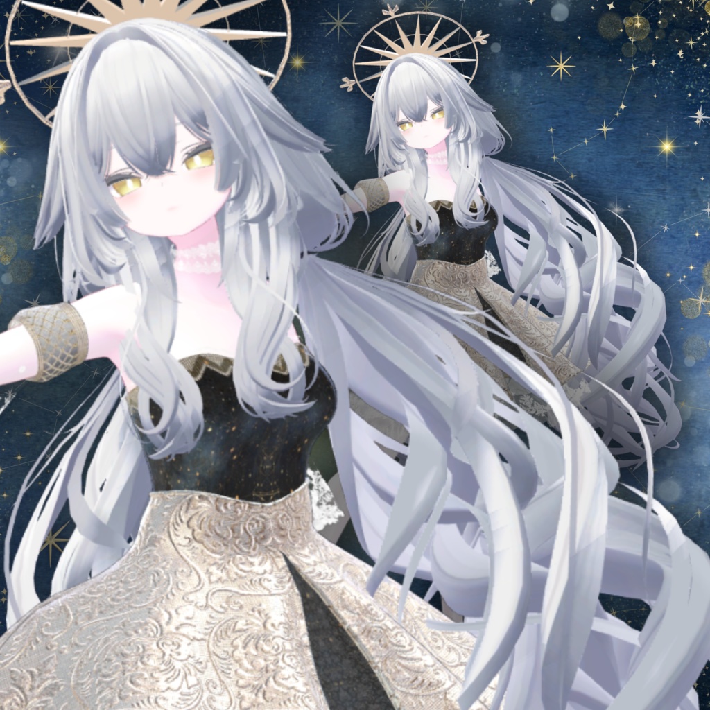 【13アバター対応】スターリーナイト・エレガンスドレス