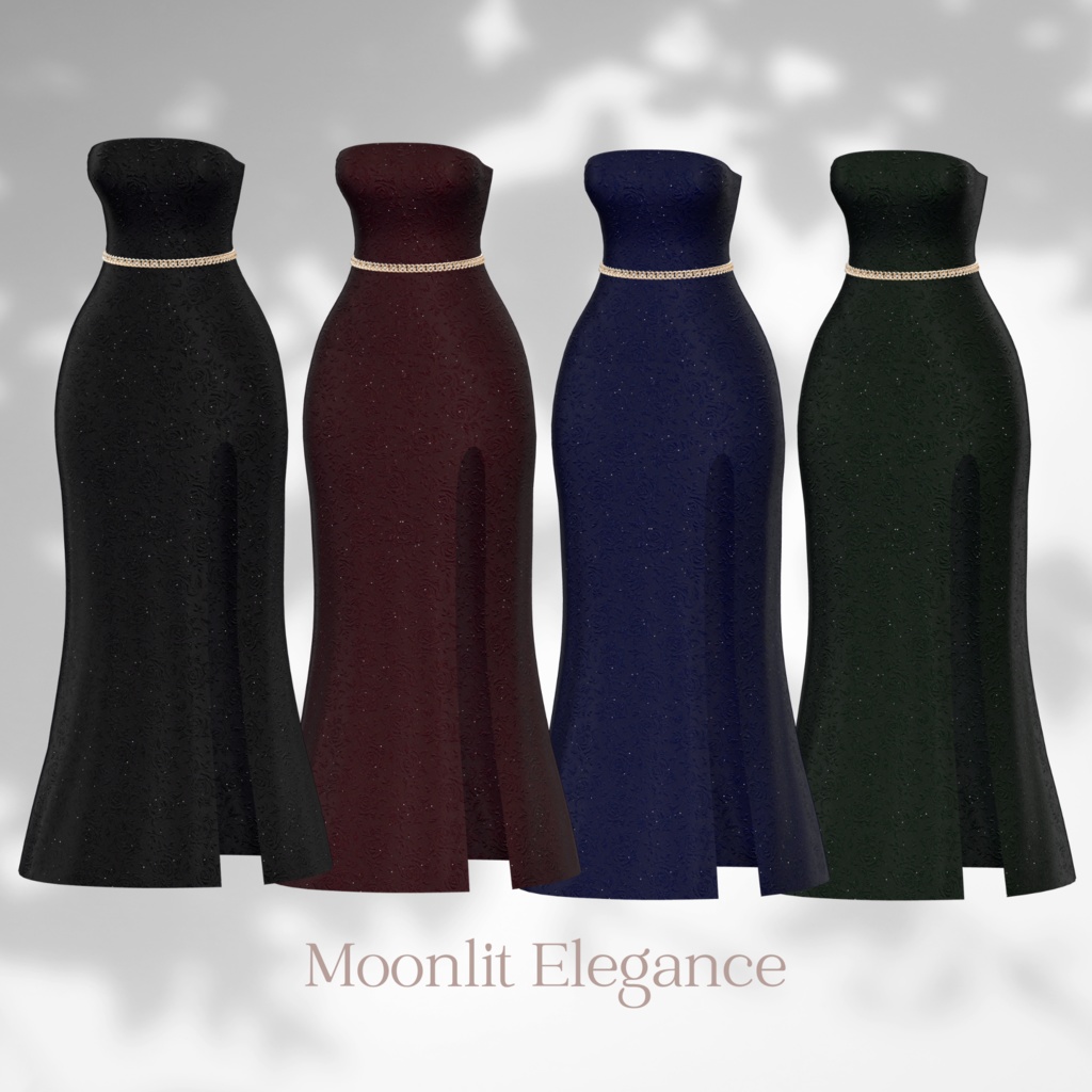 【VRChat 3D衣装】Moonlit Elegance 森羅用