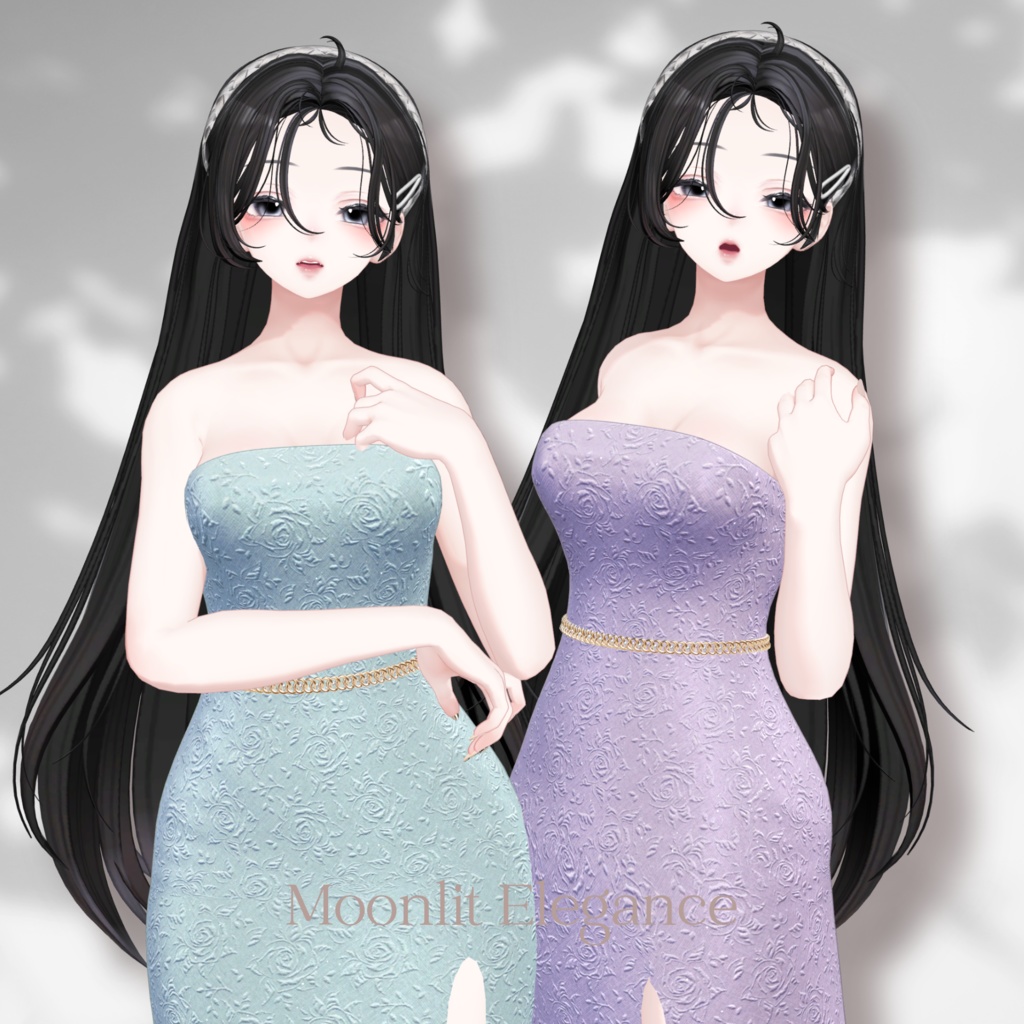 【VRChat 3D衣装】Moonlit Elegance 森羅用