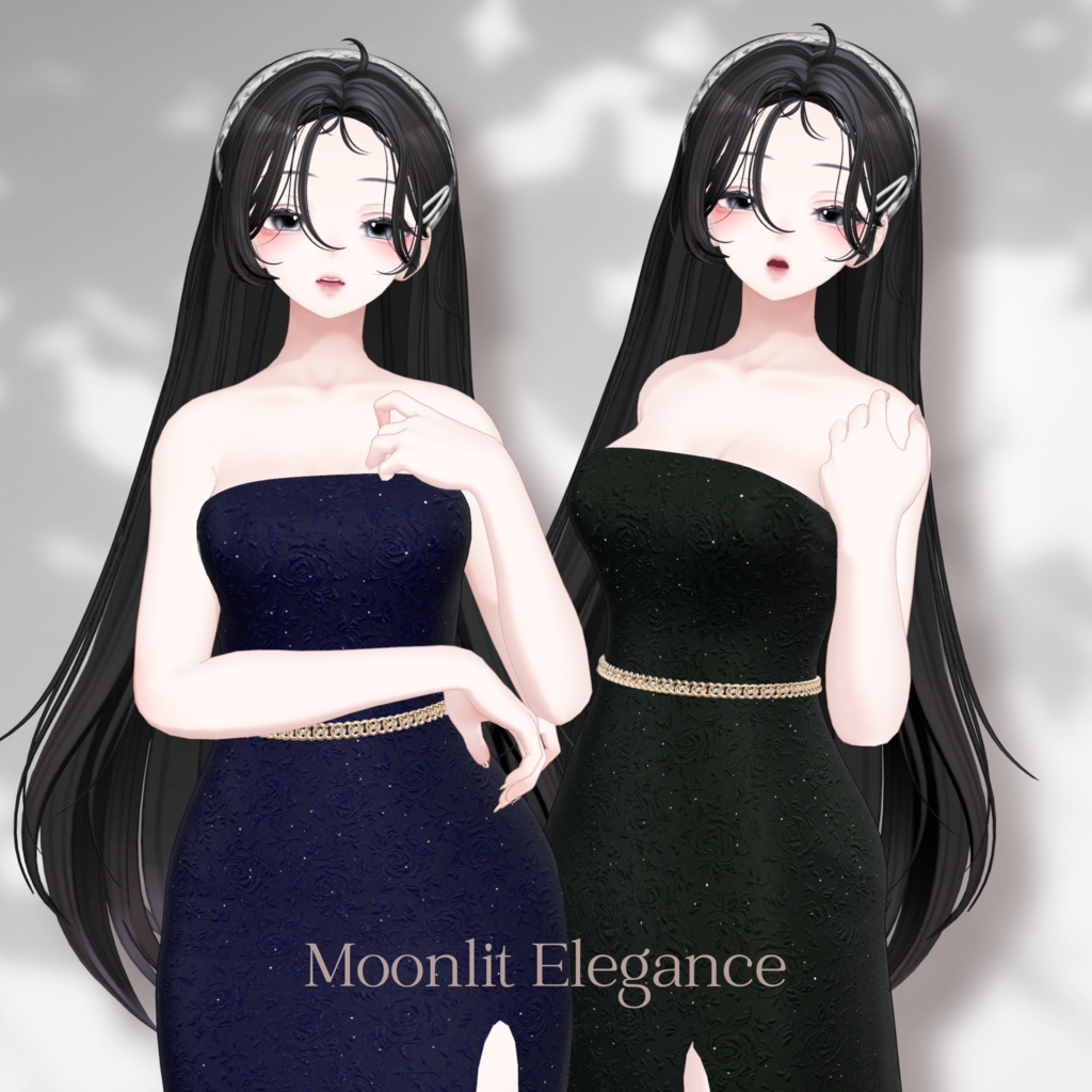 【VRChat 3D衣装】Moonlit Elegance 森羅用