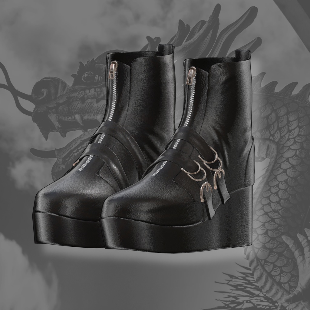 【VRChat 3D衣装】龍動-ryudou-