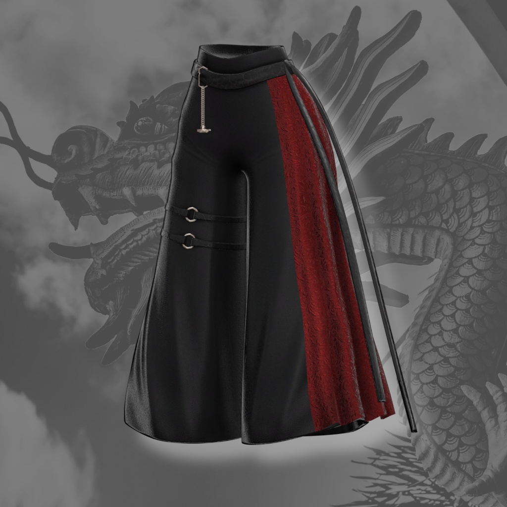 【VRChat 3D衣装】龍動-ryudou-