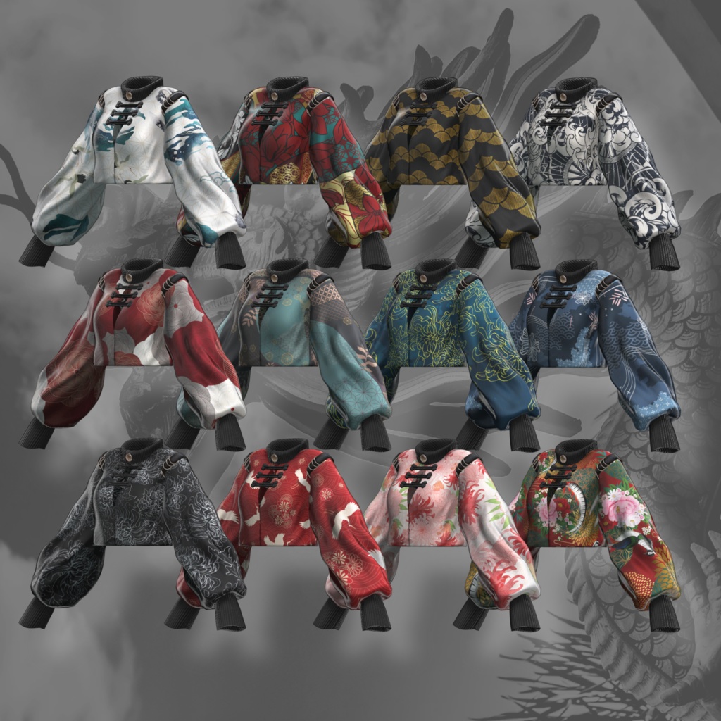 【VRChat 3D衣装】龍動-ryudou-