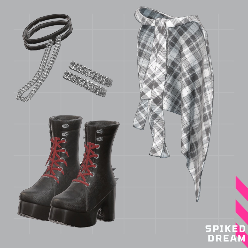 【VRChat 3D衣装】スパイクドリーム