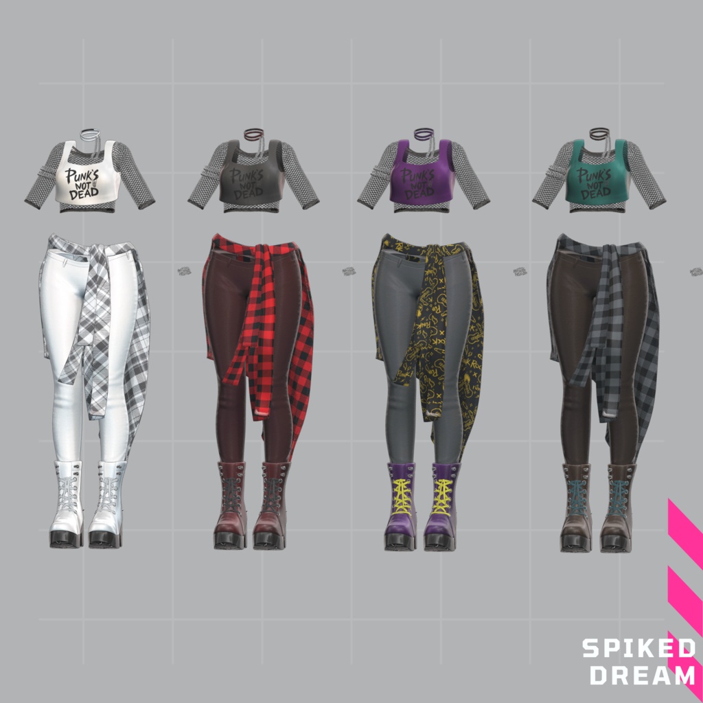 【VRChat 3D衣装】スパイクドリーム