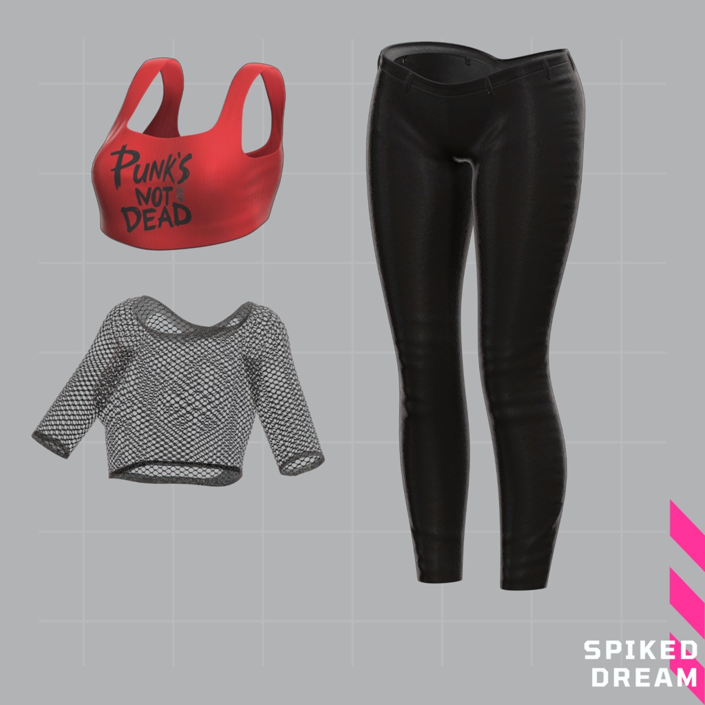 【VRChat 3D衣装】スパイクドリーム