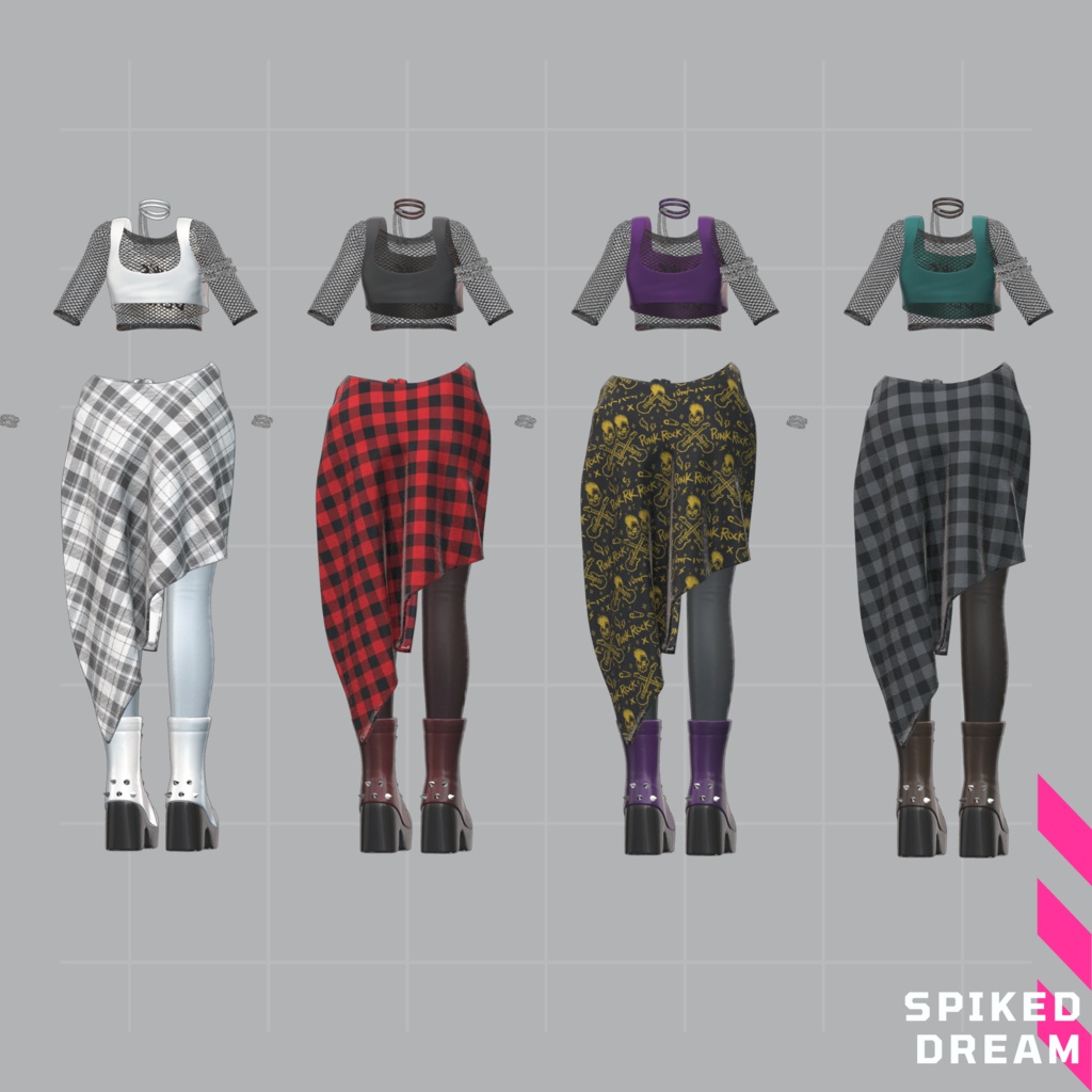 【VRChat 3D衣装】スパイクドリーム