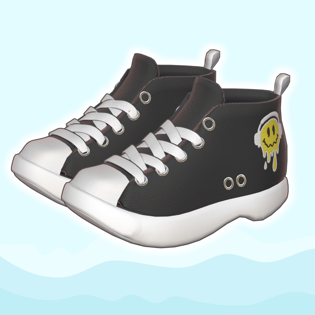 【VRChat 3D衣装】シンプルボーダーシャツ