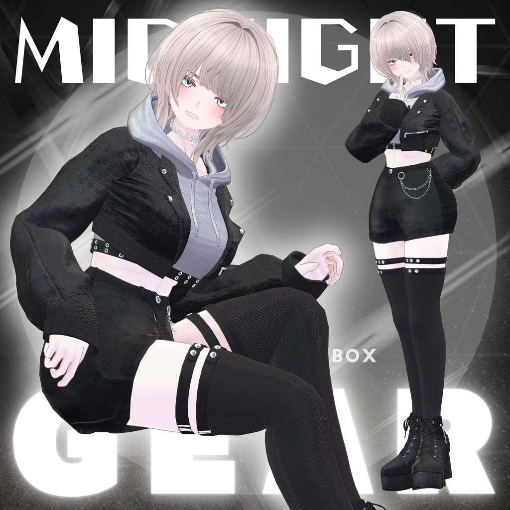 【VRChat 3D衣装】ミッドナイトギア