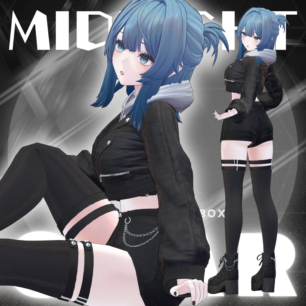 【VRChat 3D衣装】ミッドナイトギア