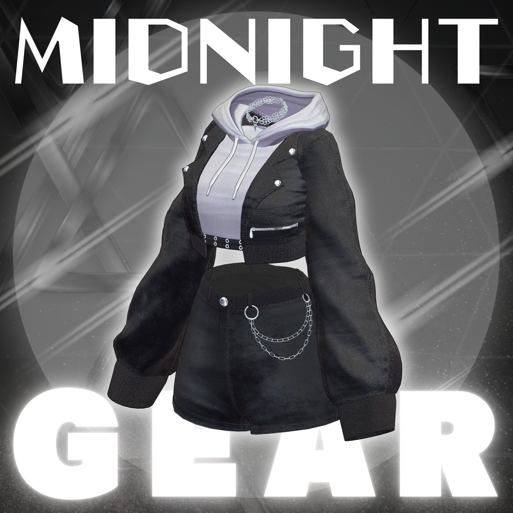 【VRChat 3D衣装】ミッドナイトギア