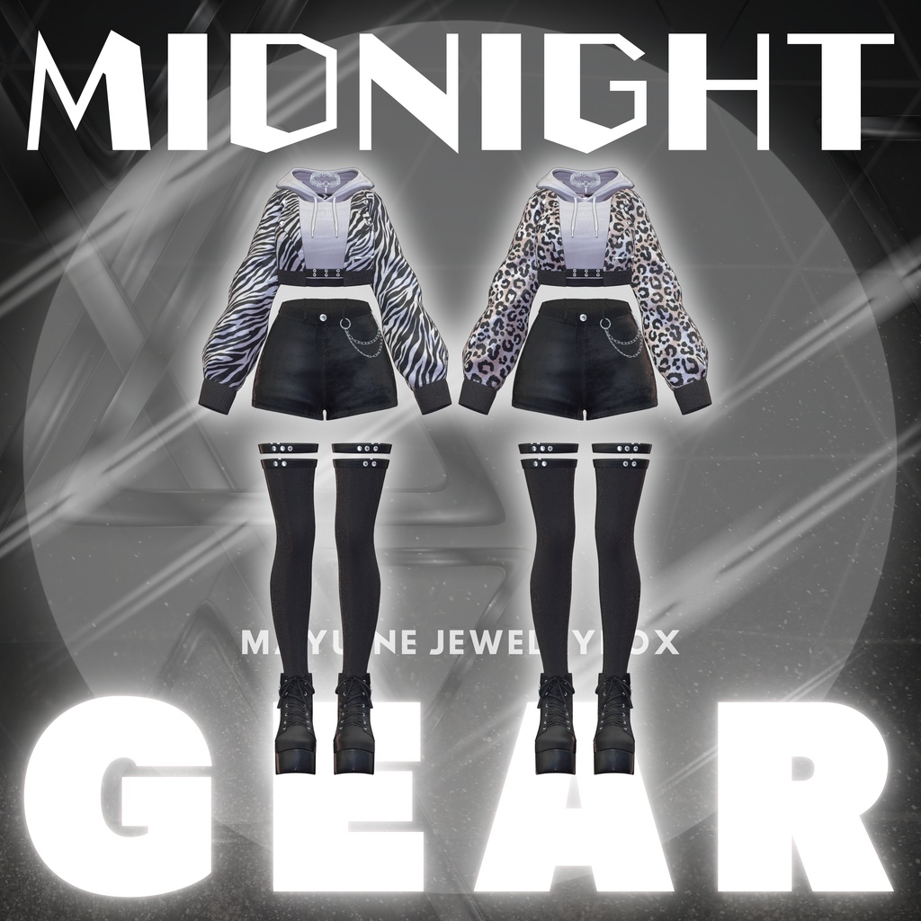 【VRChat 3D衣装】ミッドナイトギア