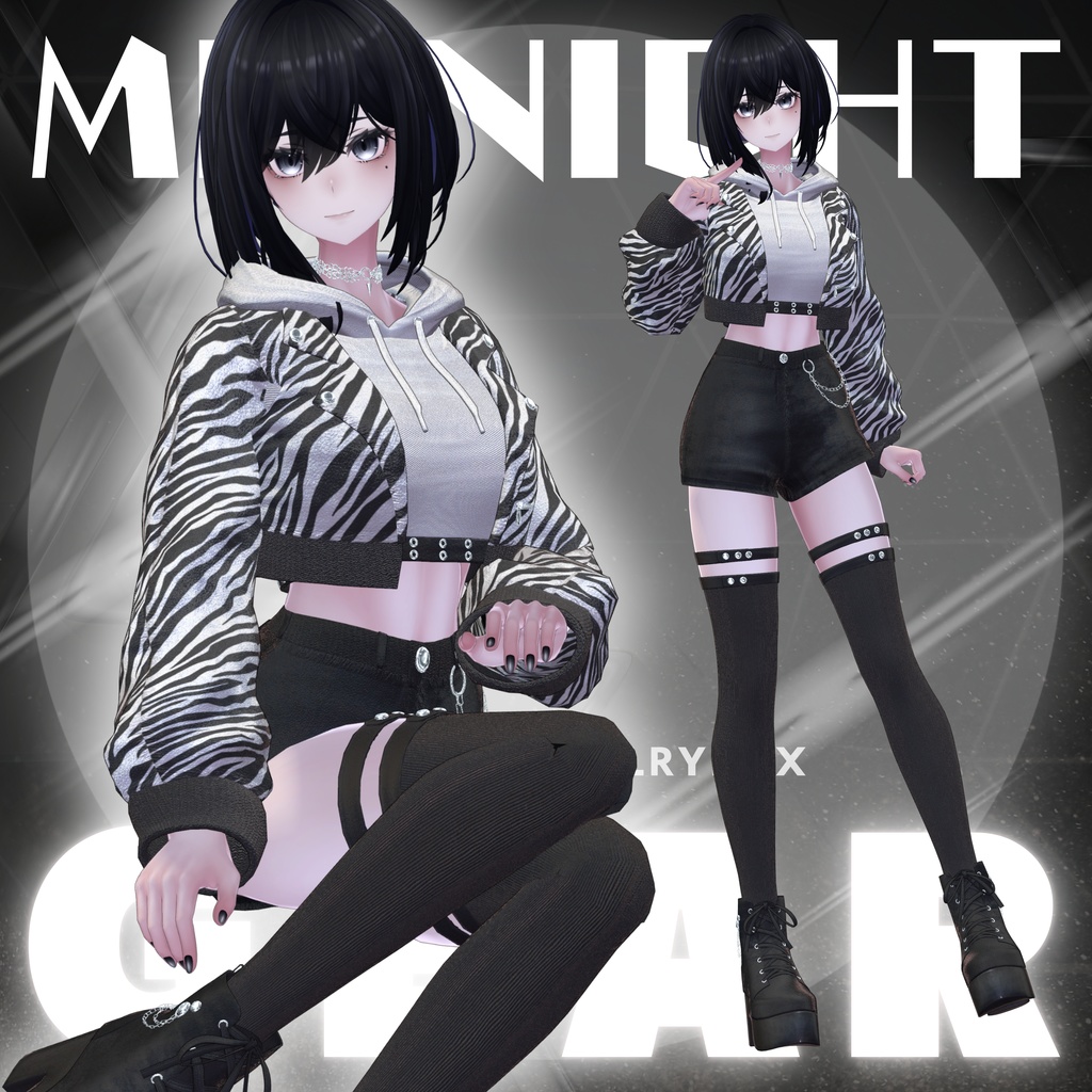 【VRChat 3D衣装】ミッドナイトギア