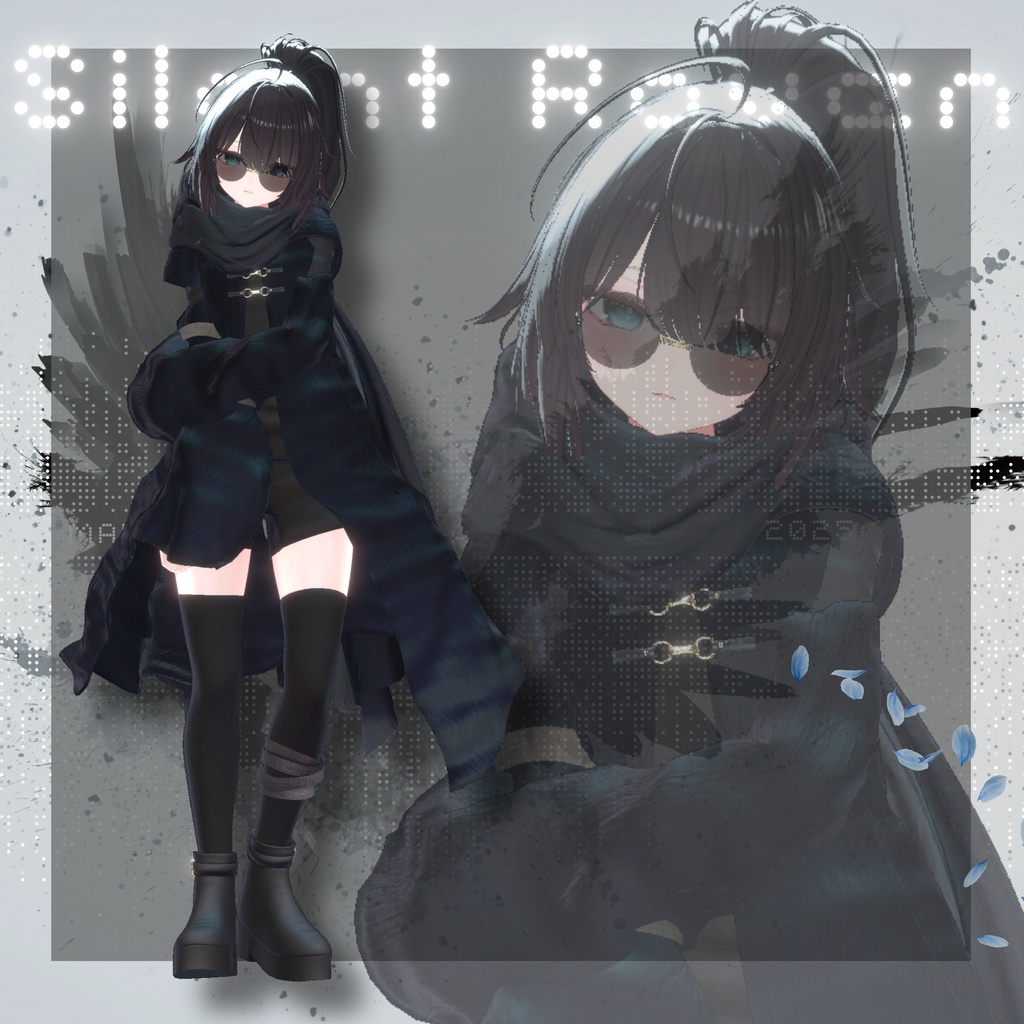 【VRChat 3D衣装】サイレントレイヴン -Silent Raven-