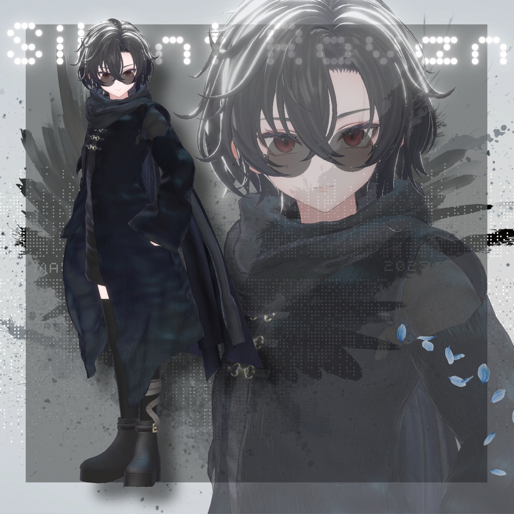 【VRChat 3D衣装】サイレントレイヴン -Silent Raven-