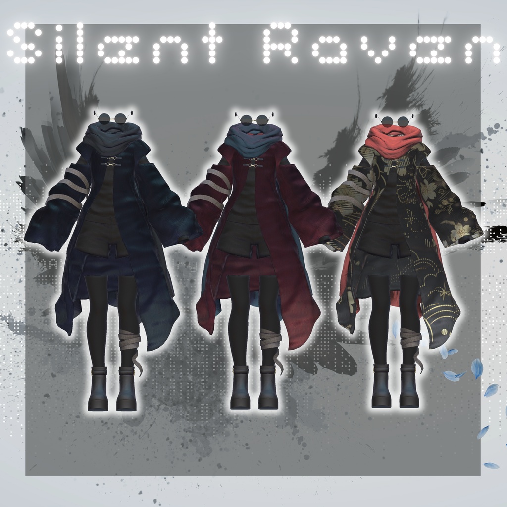 【VRChat 3D衣装】サイレントレイヴン -Silent Raven-