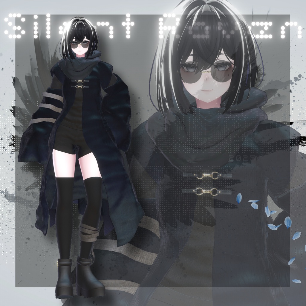 【VRChat 3D衣装】サイレントレイヴン -Silent Raven-