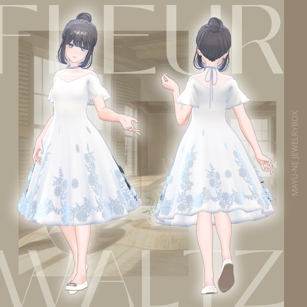【VRChat 3D衣装】Fleur Waltz(フルール・ワルツ)for ロータス