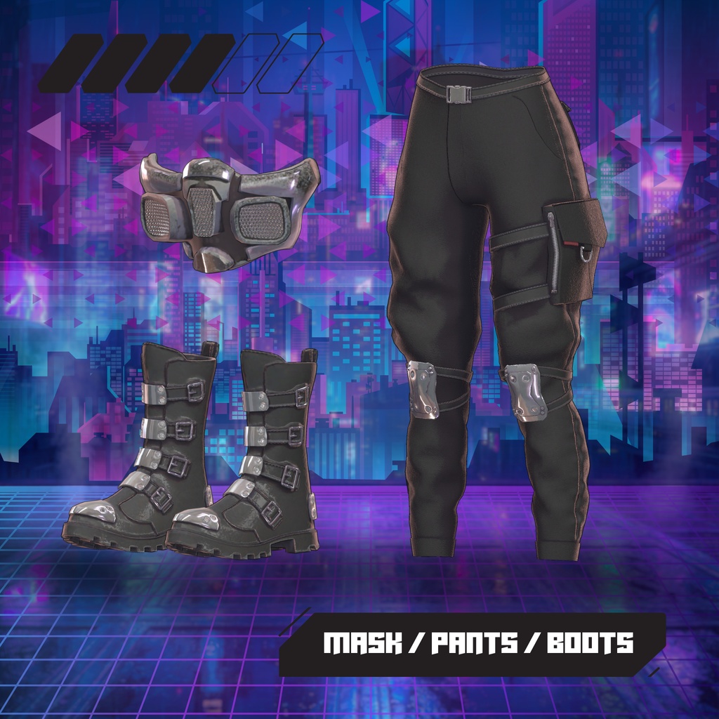 【VRChat 3D衣装】クリア・データ・シュラウド (Clear Data Shroud)