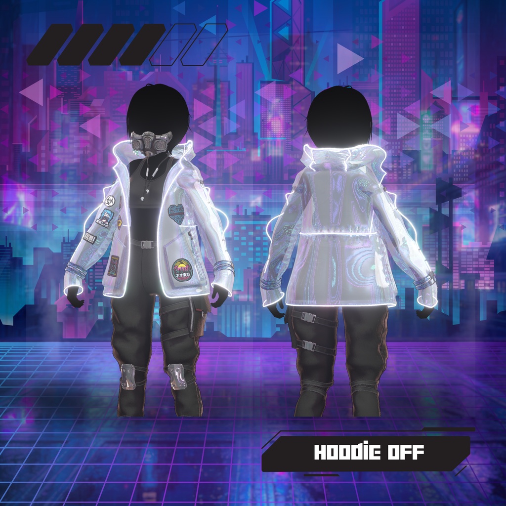 【VRChat 3D衣装】クリア・データ・シュラウド (Clear Data Shroud)