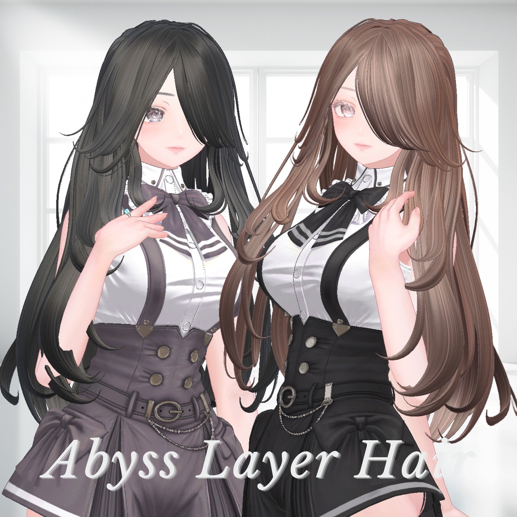 【VRChat 3Dヘア】Abyss Layer Hair