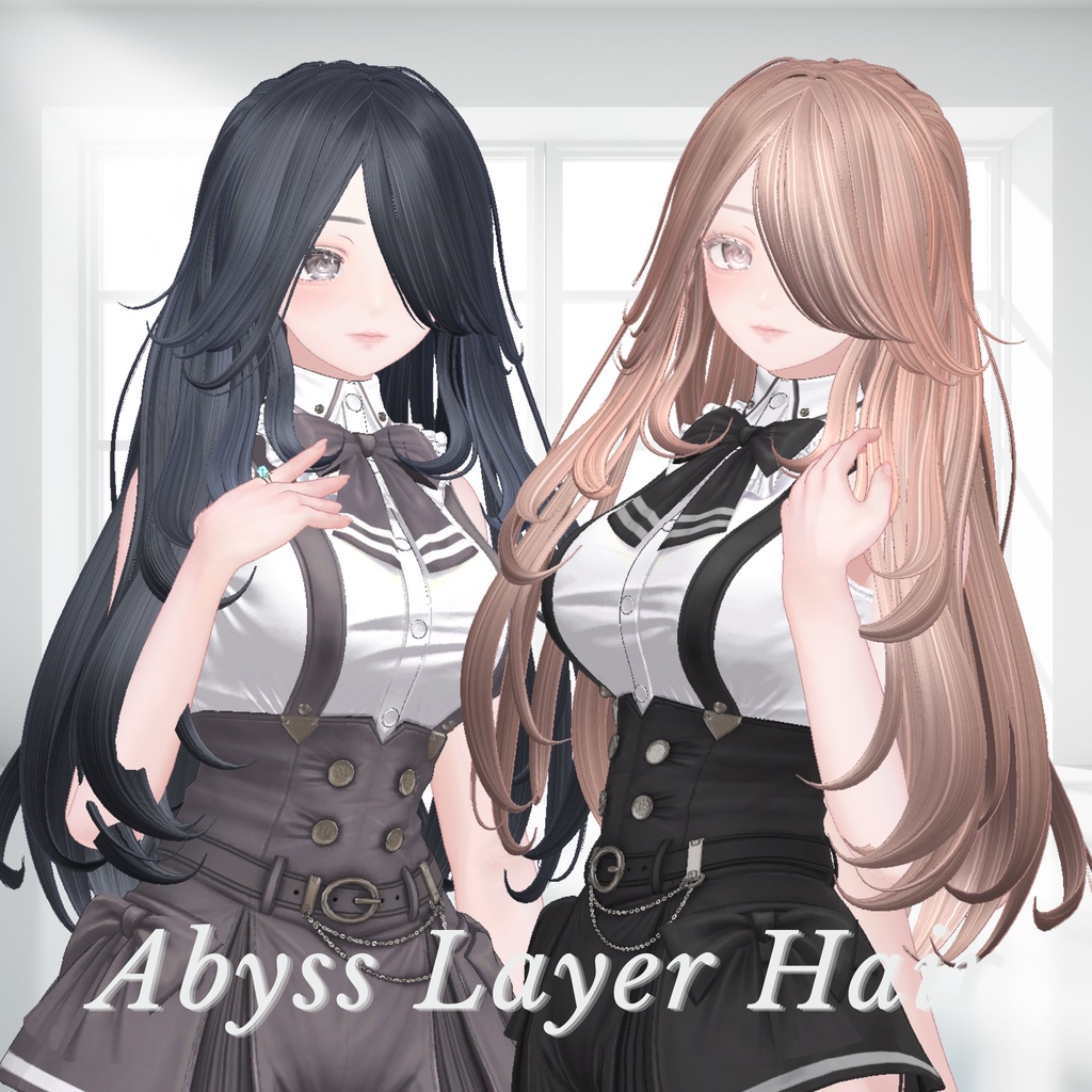 【VRChat 3Dヘア】Abyss Layer Hair