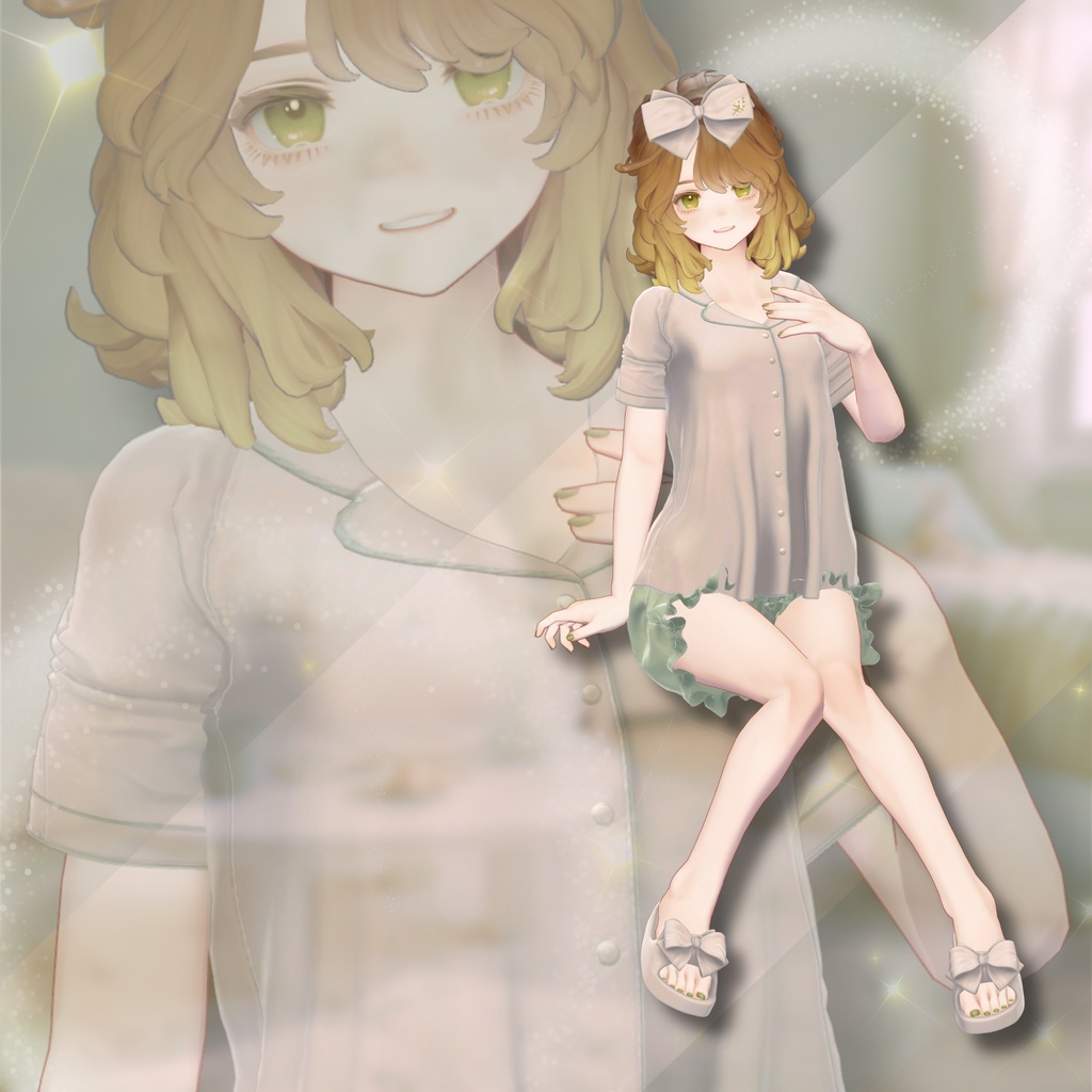【VRChat 3D衣装】Lueur -リュール-|夏のやさしいルームウェア