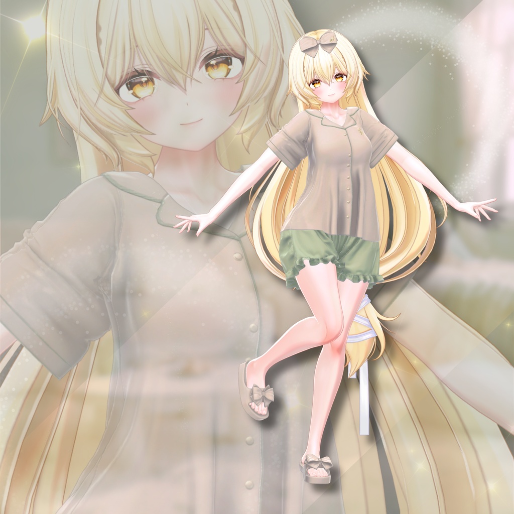 【VRChat 3D衣装】Lueur -リュール-|夏のやさしいルームウェア