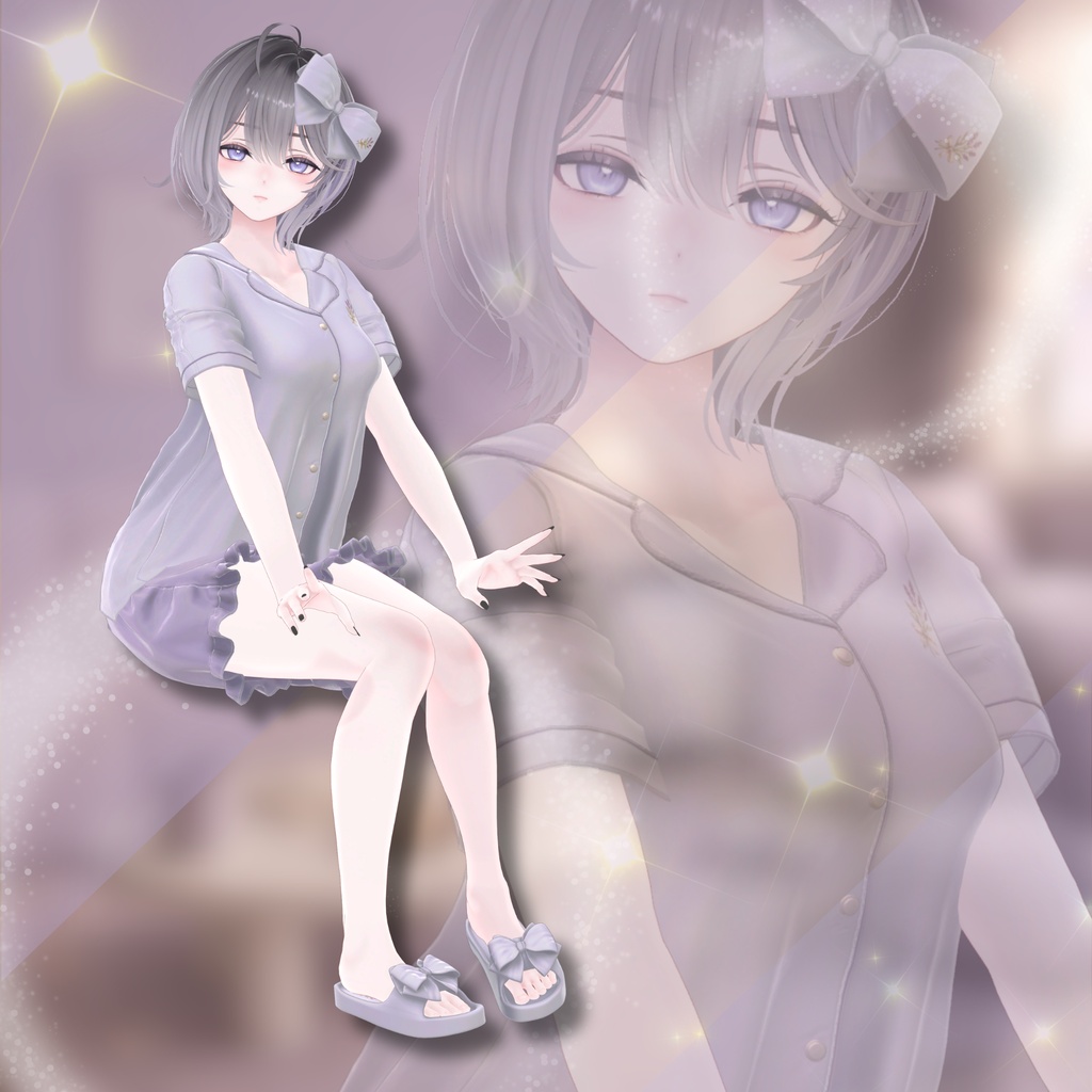 【VRChat 3D衣装】Lueur -リュール-|夏のやさしいルームウェア