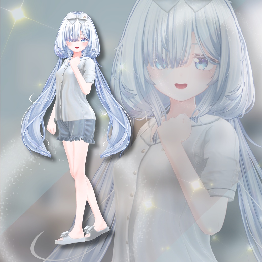 【VRChat 3D衣装】Lueur -リュール-|夏のやさしいルームウェア