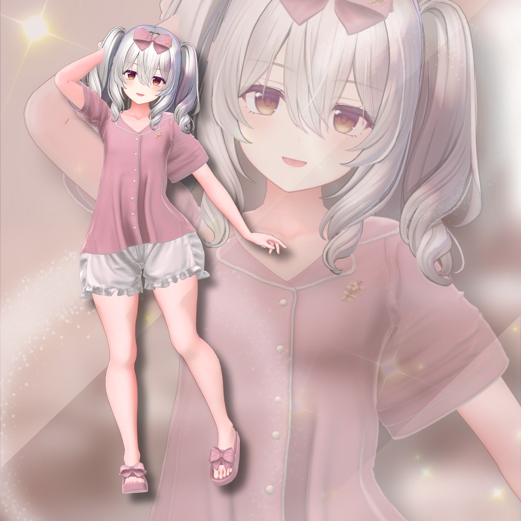 【VRChat 3D衣装】Lueur -リュール-|夏のやさしいルームウェア