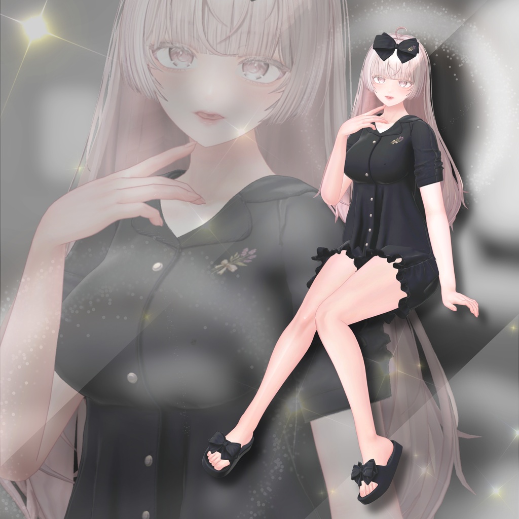 【VRChat 3D衣装】Lueur -リュール-|夏のやさしいルームウェア