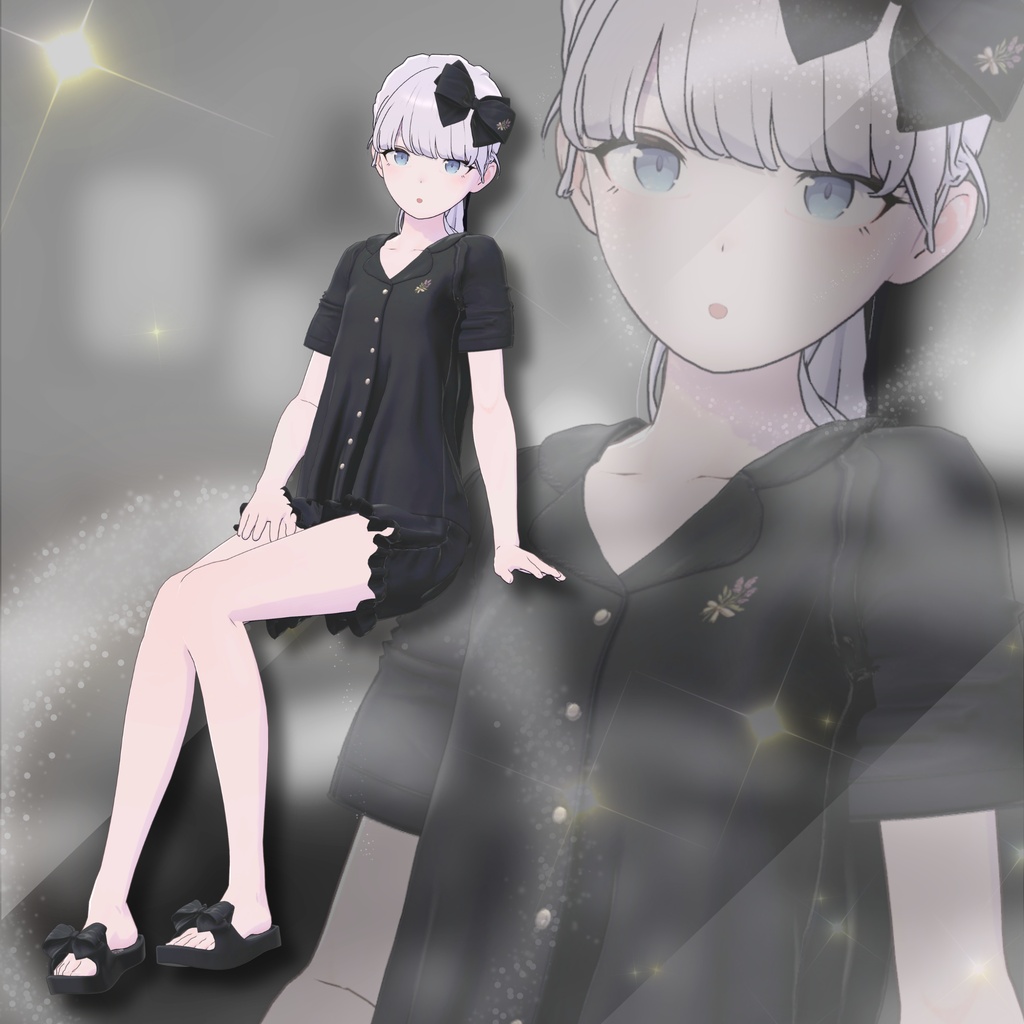 【VRChat 3D衣装】Lueur -リュール-|夏のやさしいルームウェア
