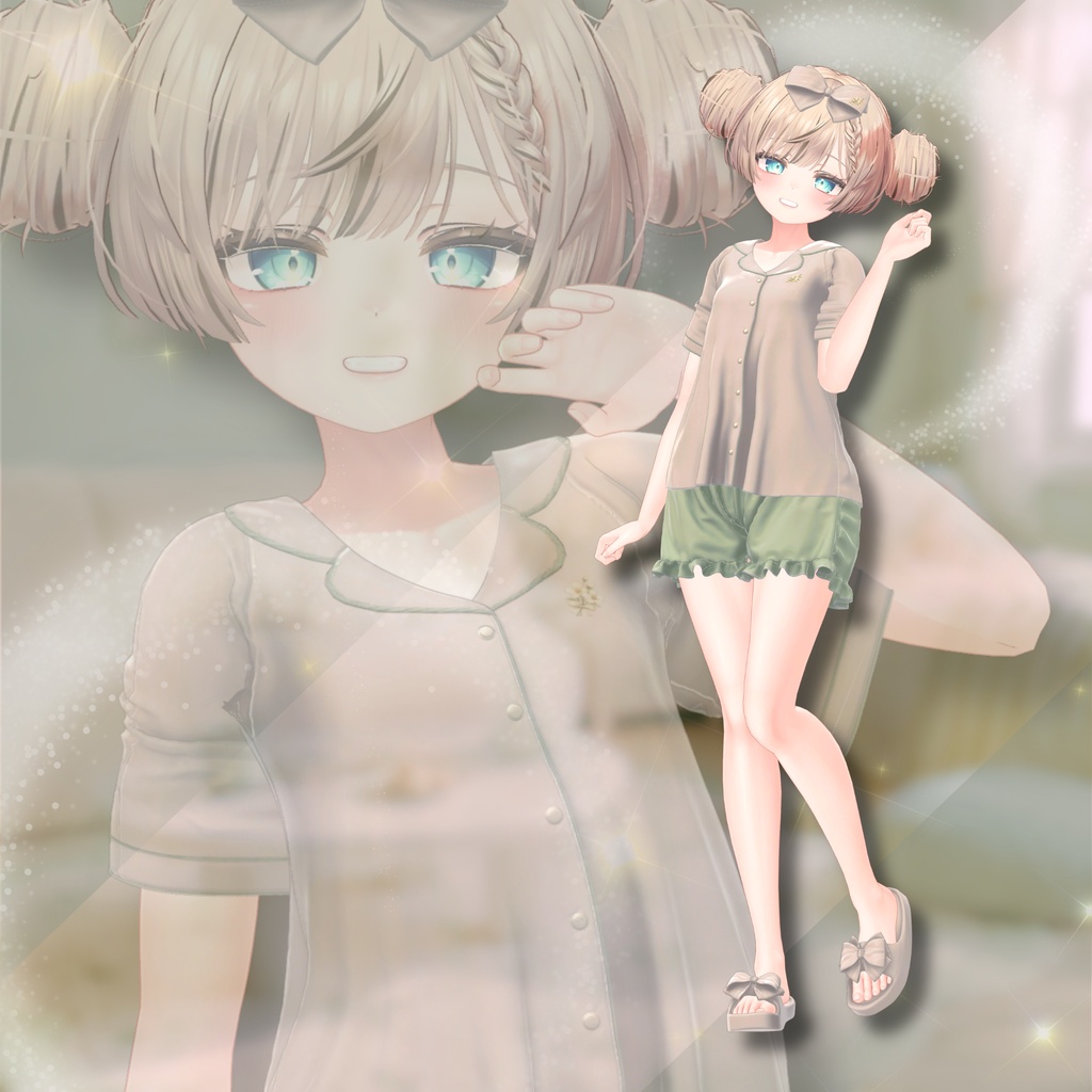 【VRChat 3D衣装】Lueur -リュール-|夏のやさしいルームウェア