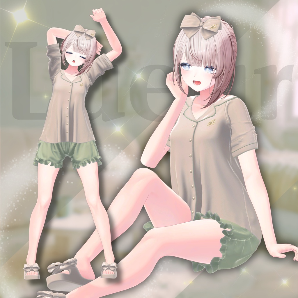 【VRChat 3D衣装】Lueur -リュール-｜夏のやさしいルームウェア