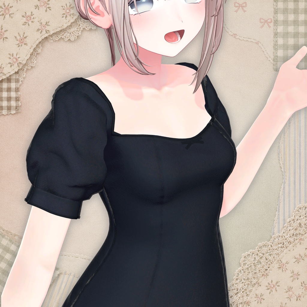 〈VRChat 3D衣装〉やわ色ワンピース|しなの用