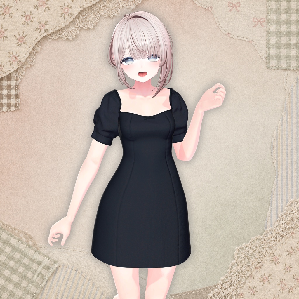 〈VRChat 3D衣装〉やわ色ワンピース|しなの用