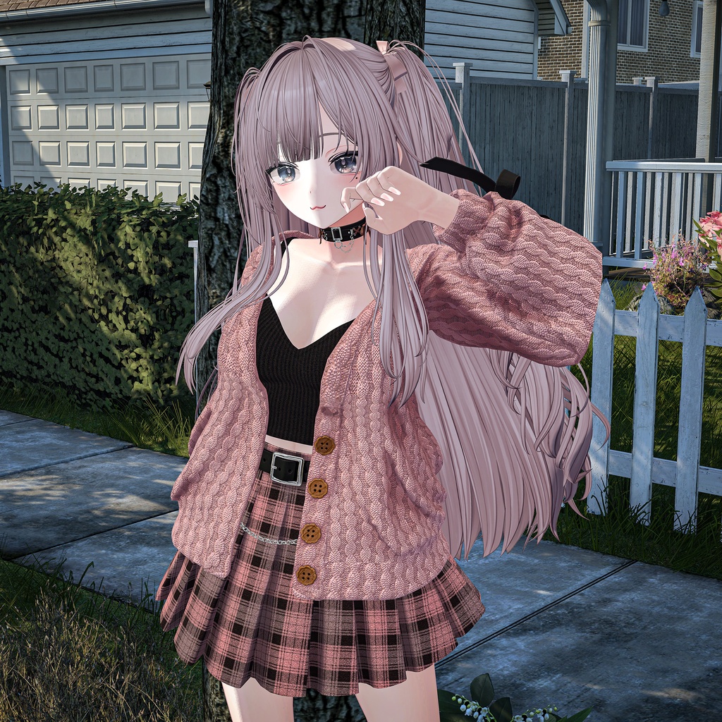 〈VRChat 3D衣装〉秋色メランジェ|ゆったりニットコーデ