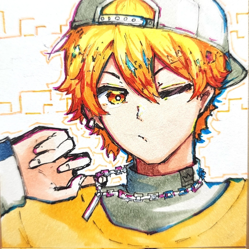 【天馬 司】手描き豆色紙