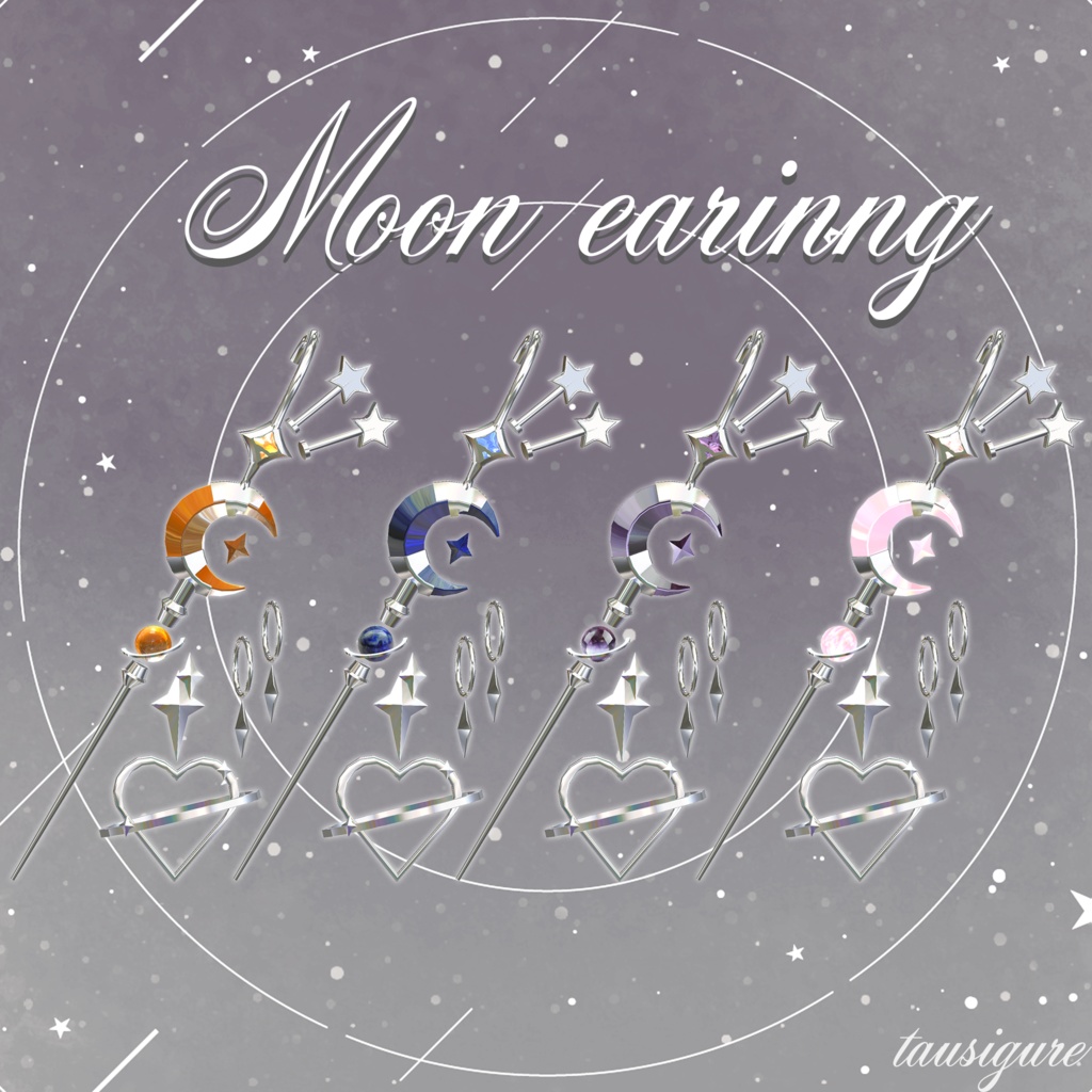 Moon earrings