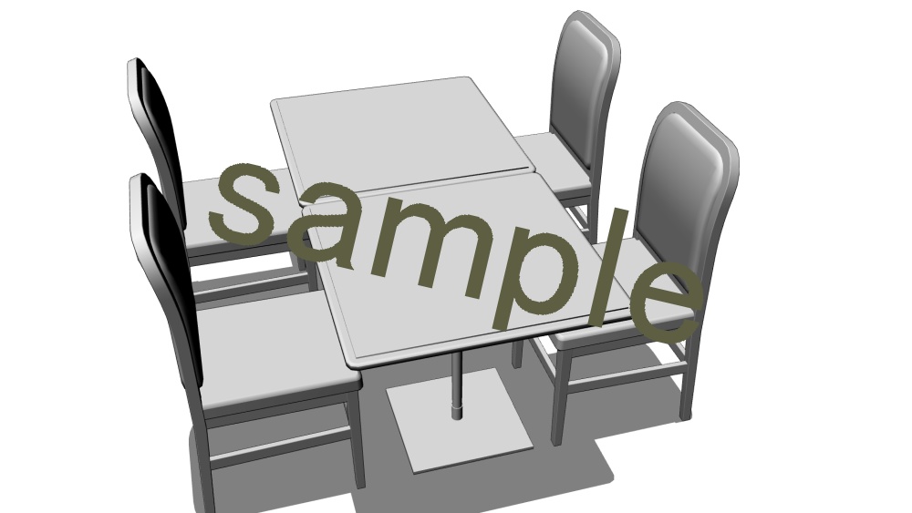 レンガ壁のレストラン【3Dモデル】