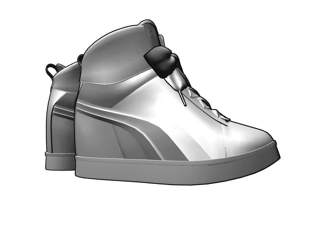 インソールスニーカー【3Dモデル】