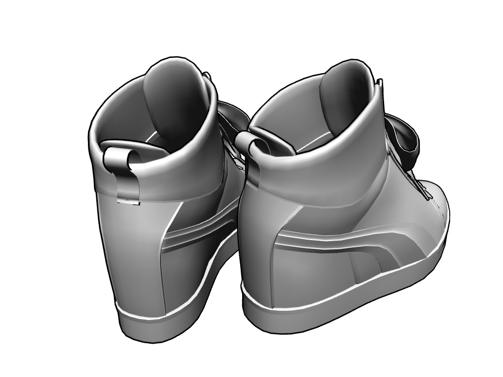 インソールスニーカー【3Dモデル】