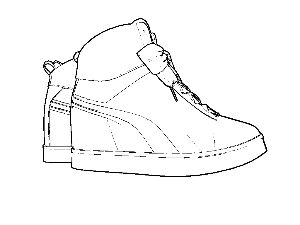 インソールスニーカー【3Dモデル】