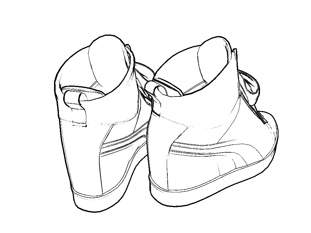 インソールスニーカー【3Dモデル】