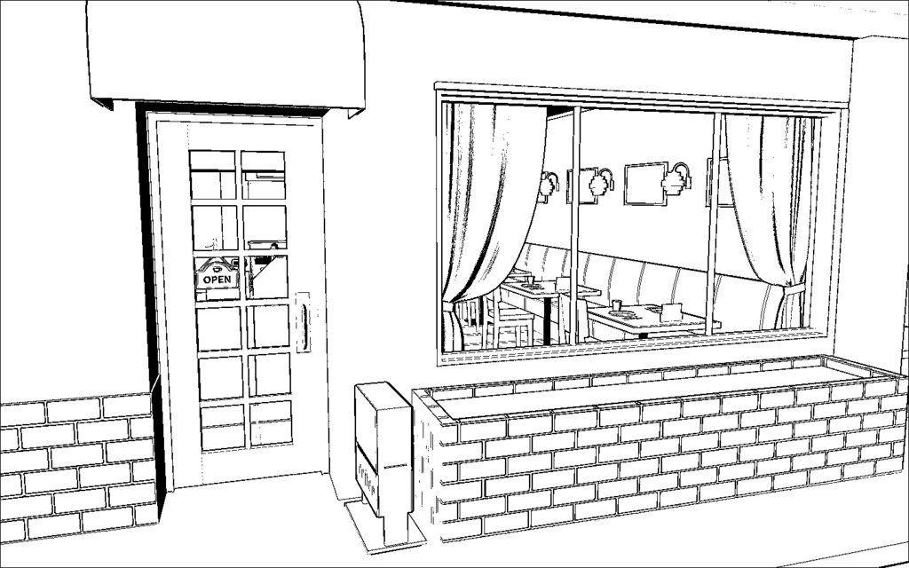 喫茶ポア口【3Dモデル】