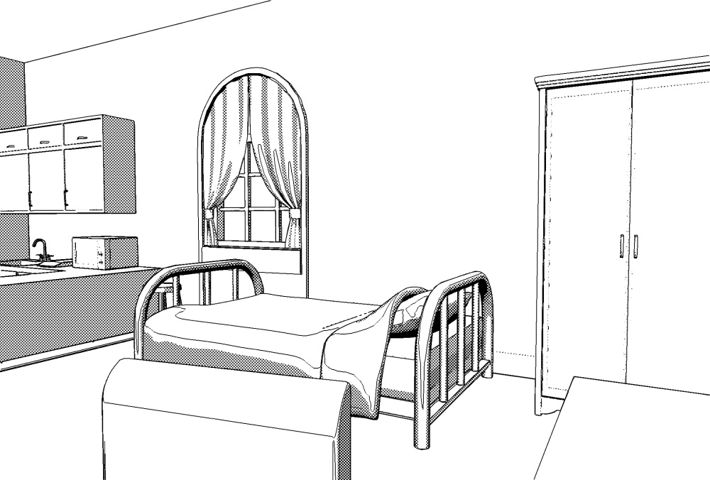 SV学生寮【3Dモデル】