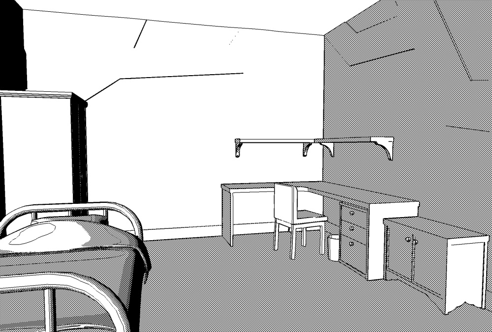 SV学生寮【3Dモデル】