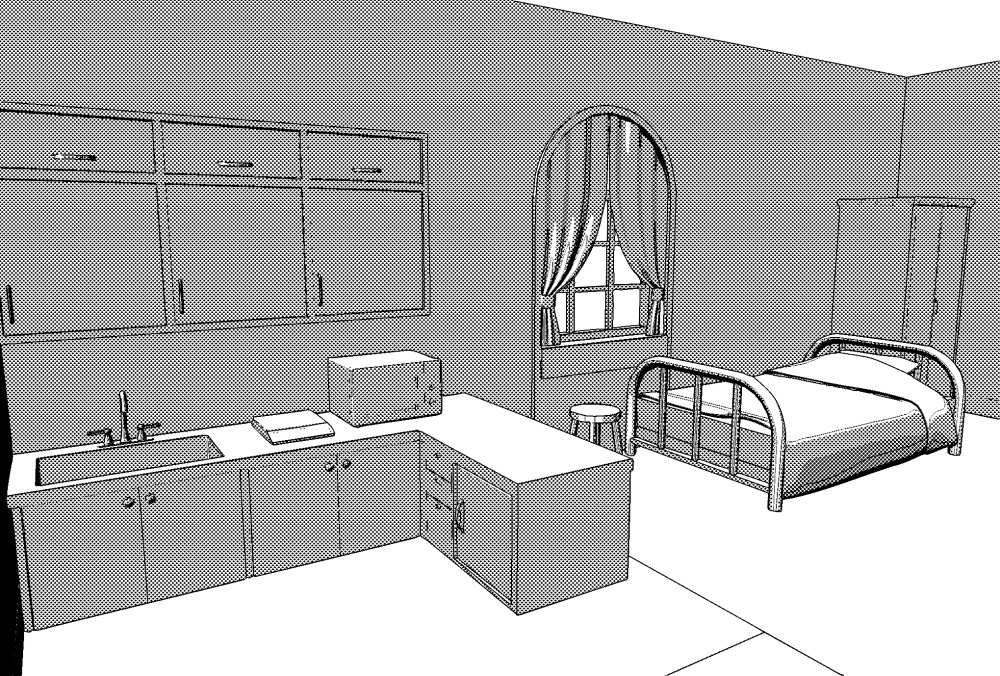 SV学生寮【3Dモデル】