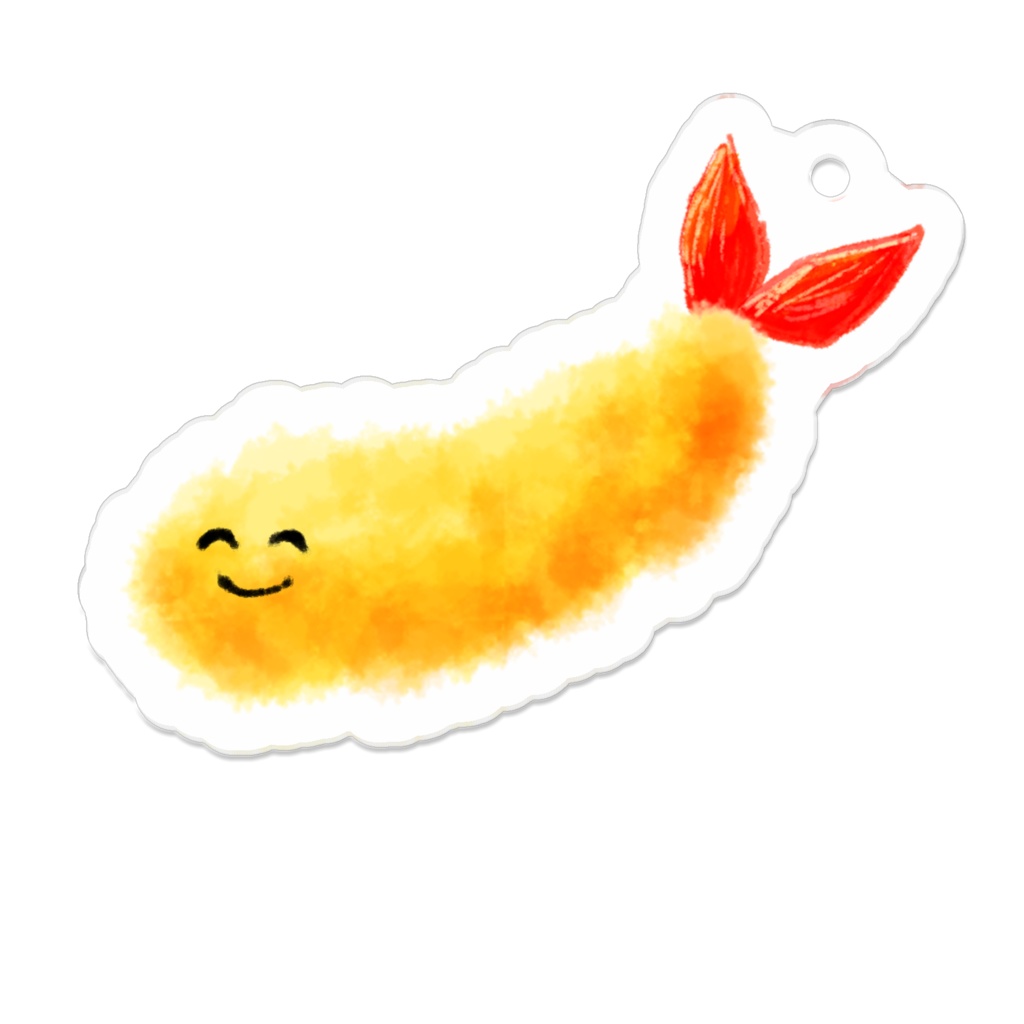 えびふらいのアクリルキーホルダー